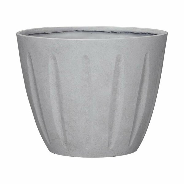 L&G Solutions 10 in. H X 12 in. D Polyresin Spritzer Planter Stone PVI8012TWI